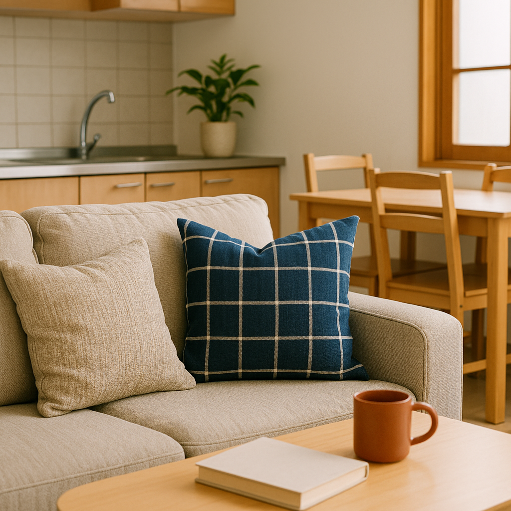 Furnished share house interior