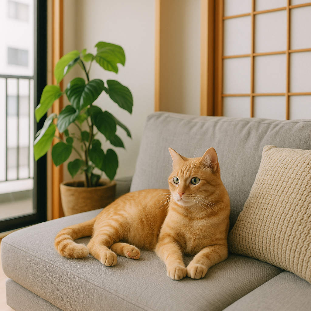 Isang cute na aso sa pet-friendly na apartment sa Japan