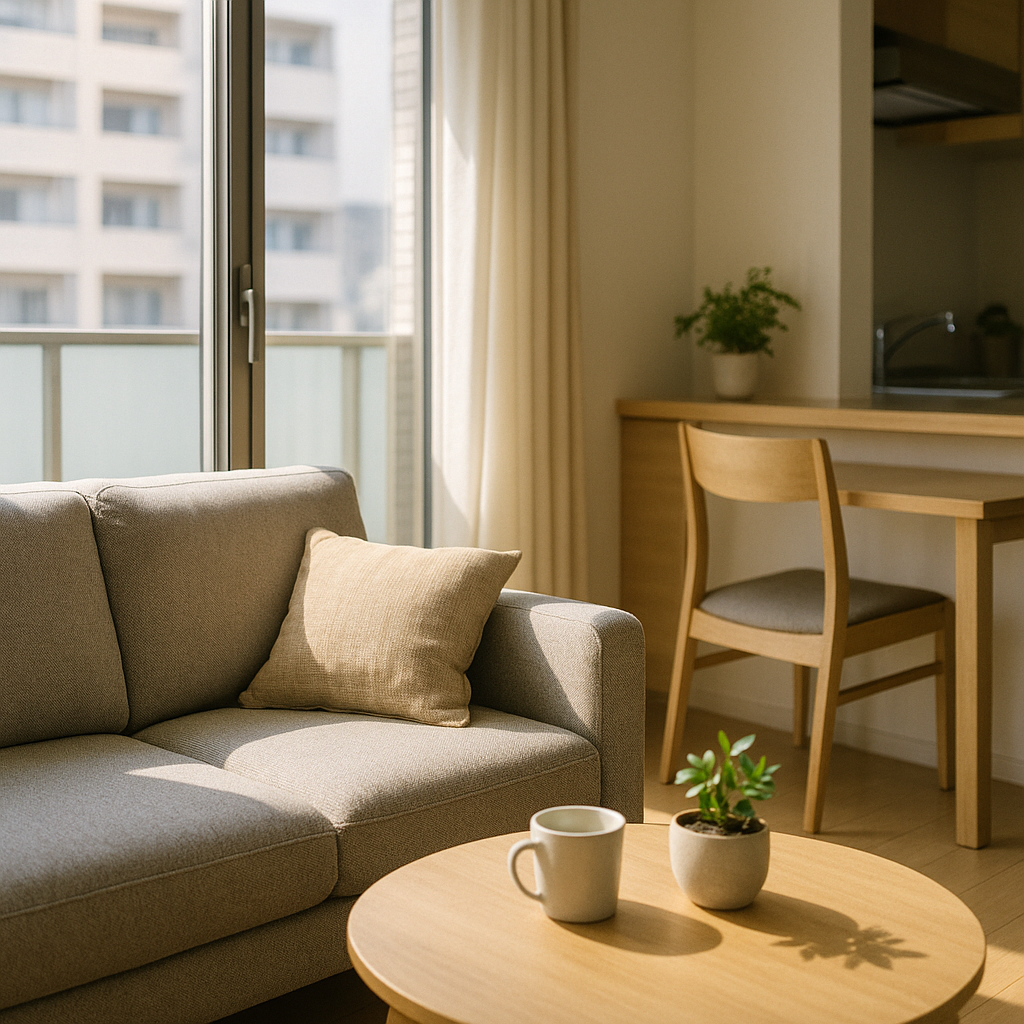 Ruang Tinggal Apartemen 1LDK